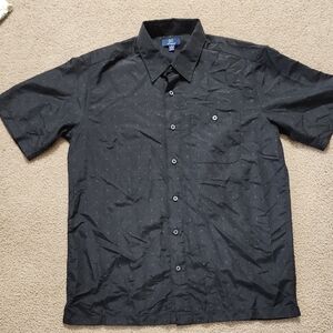 George Men's Black Casual Button Down Shirt